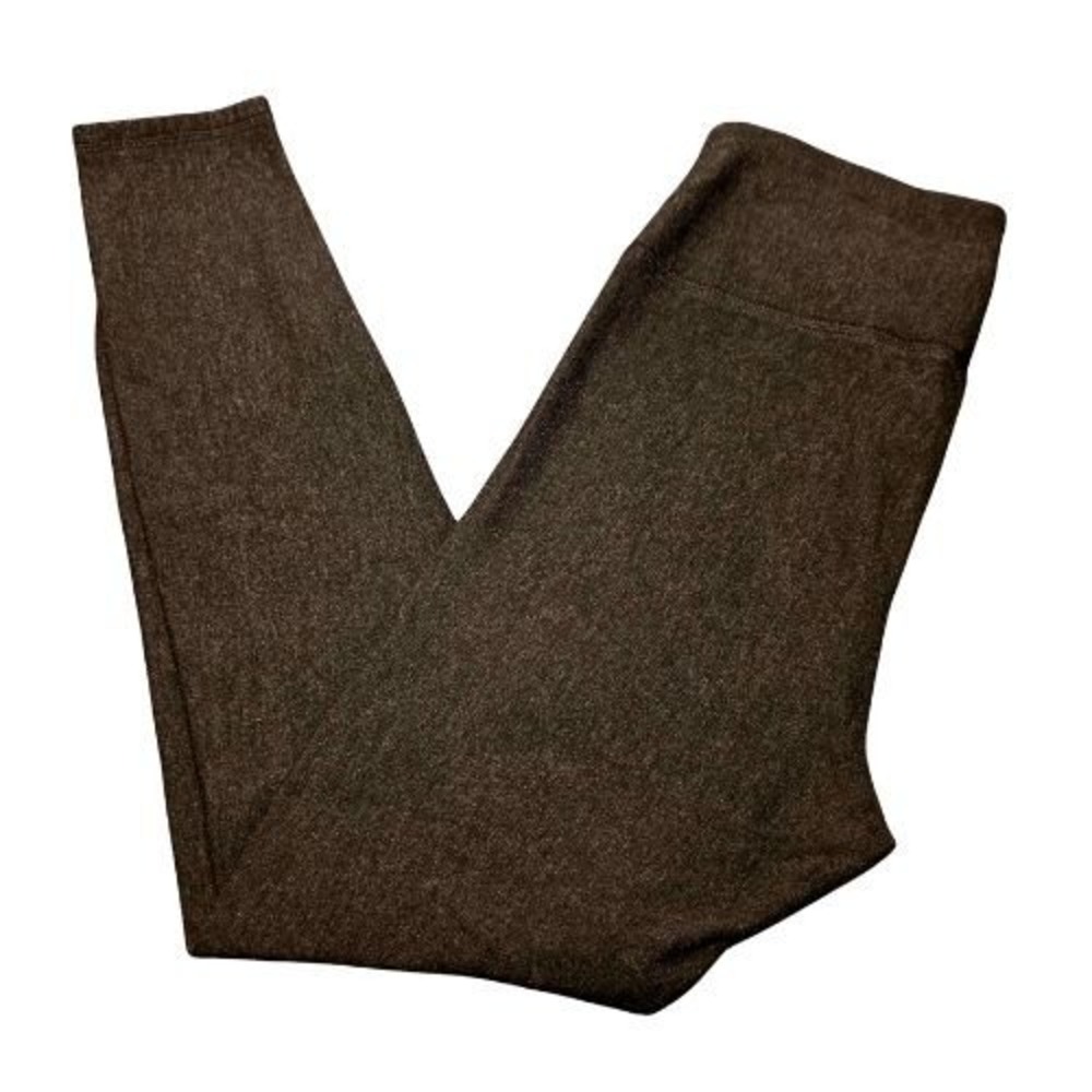 Orvis High Waist Leggings Heathered Charcoal Gray Yoga Pants Size XL Soft Girl